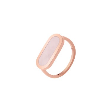 So Shocking Première fois Ring pink gold and pink opal