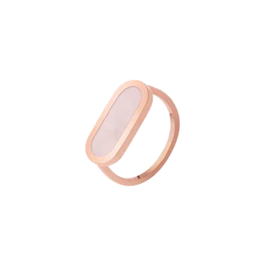 So Shocking Première fois Ring pink gold and pink opal