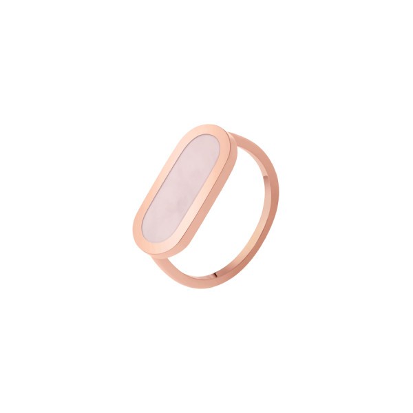 So Shocking Première fois Ring pink gold and pink opal
