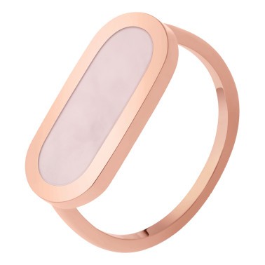 Bague So Shocking Primavera en or rose et opale rose