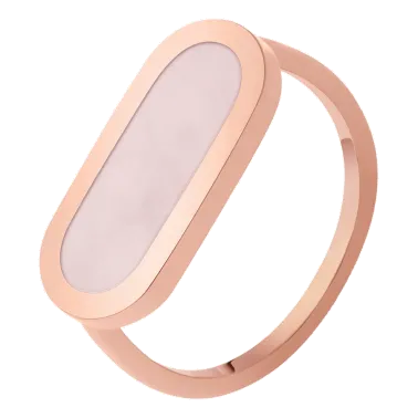So Shocking Première fois Ring pink gold and pink opal