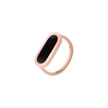 So Shocking Première fois Ring pink gold and onyx