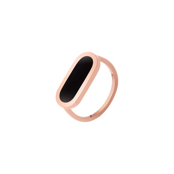 So Shocking Première fois Ring pink gold and onyx