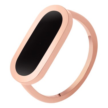 So Shocking Première fois Ring pink gold and onyx