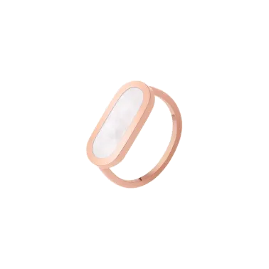 So Shocking Première fois Ring pink gold and mother-of-pearl