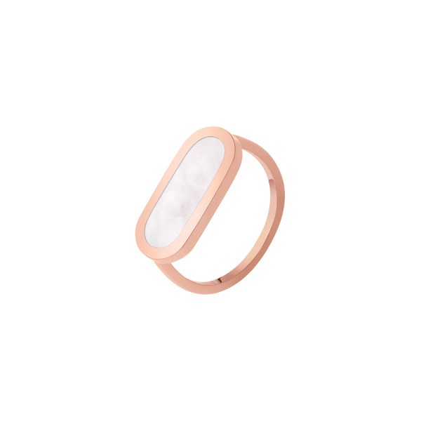 So Shocking Première fois Ring pink gold and mother-of-pearl