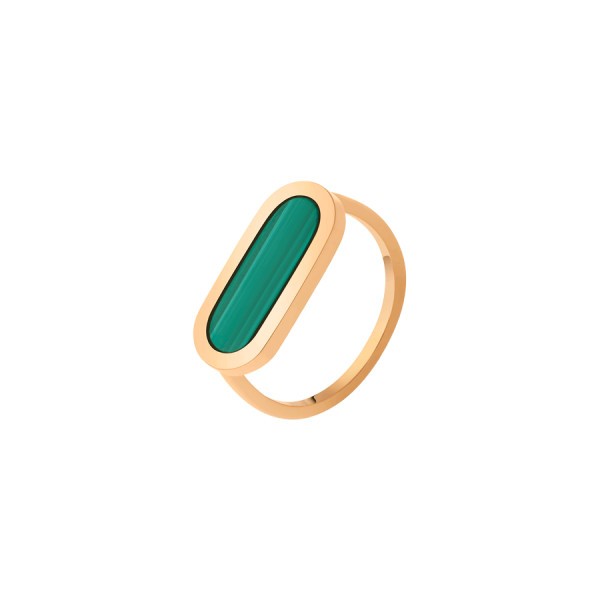 So Shocking Première fois Ring gold and malachite