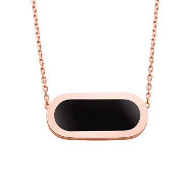 Collier So Shocking Première fois en or rose et onyx