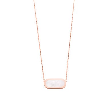 So Shocking Première fois Necklace pink gold and mother-of-pearl
