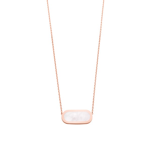 So Shocking Première fois Necklace pink gold and mother-of-pearl