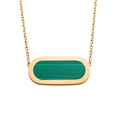 So Shocking Première fois Necklace gold and malachite
