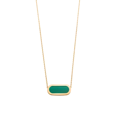 So Shocking Première fois Necklace gold and malachite