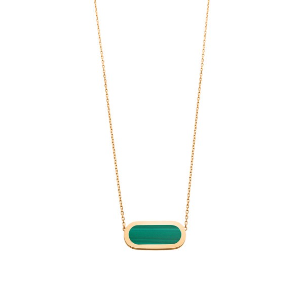 So Shocking Première fois Necklace gold and malachite