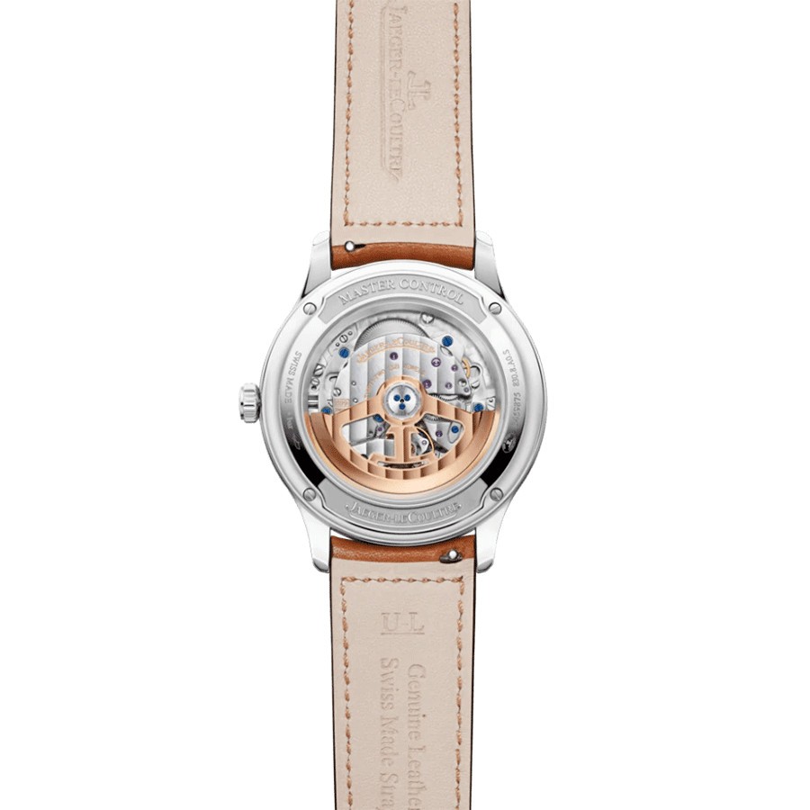  Montre Jaeger-LeCoultre Master Control date automatique acier bracelet cuir 40 mm
