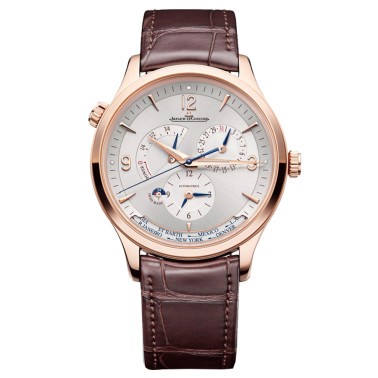  Montre Jaeger-LeCoultre Master Control Geographic automatique or rose bracelet cuir 40 mm