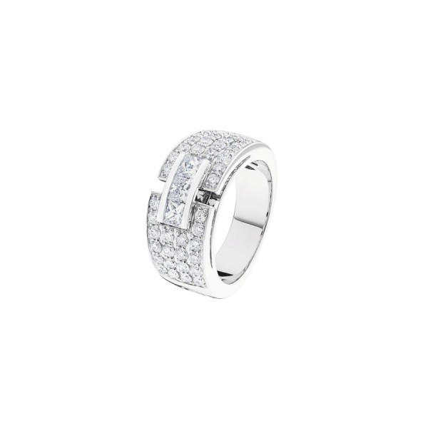 Bague So Shocking Capriccio pavée en or blanc et diamants