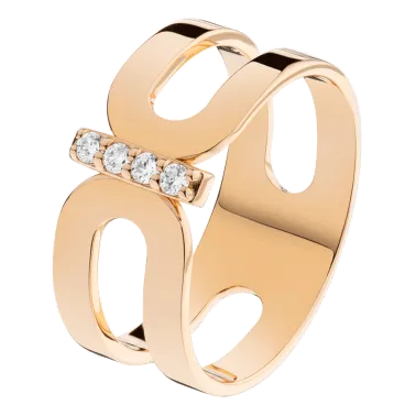 Bague So Shocking Origine en or rose et diamants