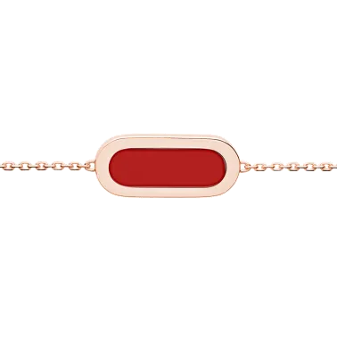 So Shocking Première fois Bracelet pink gold and red ceramic