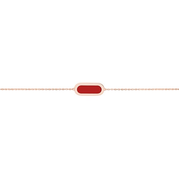 So Shocking Première fois Bracelet pink gold and red ceramic