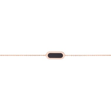 So Shocking Première fois Bracelet pink gold and onyx