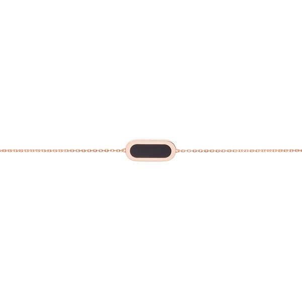 So Shocking Première fois Bracelet pink gold and onyx