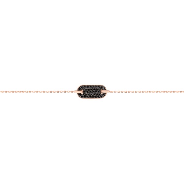 Bracelet So Shocking Singulière en or rose et diamants noirs