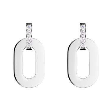 Boucles d'oreilles So Shocking Origine en or blanc et diamants