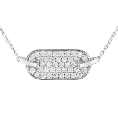 So Shocking Singulière horizontal Necklace white gold and diamonds