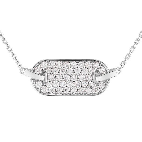 So Shocking Singulière horizontal Necklace white gold and diamonds