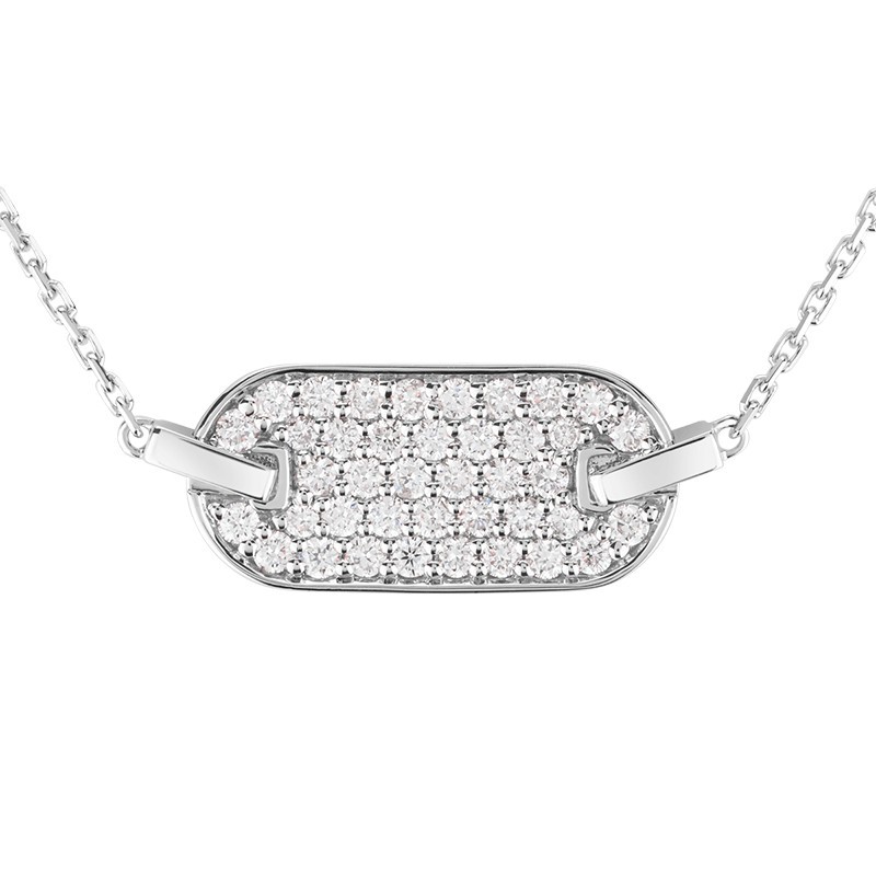 So Shocking Singulière horizontal Necklace white gold and diamonds