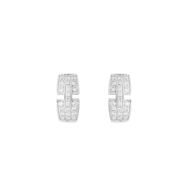 Boucles d'oreilles So Shocking Capricieuse pavées en or blanc et diamants