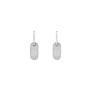 Boucles d'oreilles So Shocking Lune di miele en or blanc et diamants