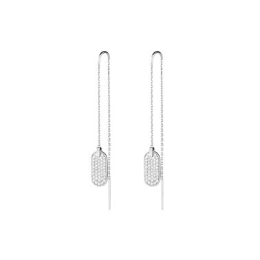 So Shocking Singulière Pendant Earrings white gold and diamonds