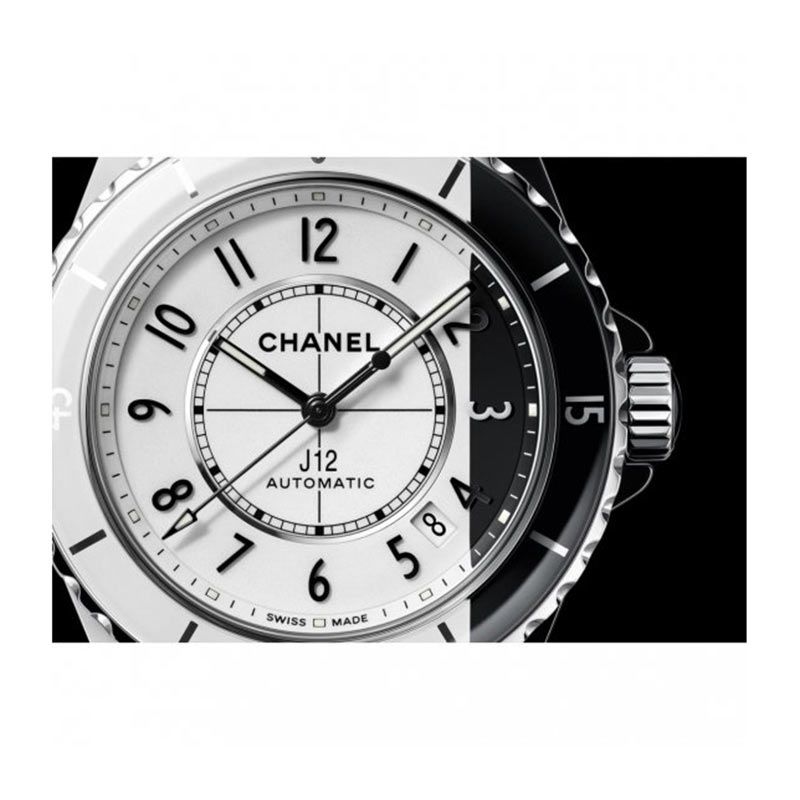 Montre Chanel J12 Paradoxe automatique céramique blanche et noire Edition Spéciale 38 mm