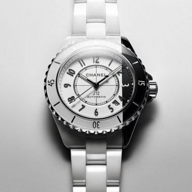 Montre Chanel J12 Paradoxe automatique céramique blanche et noire Edition Spéciale 38 mm