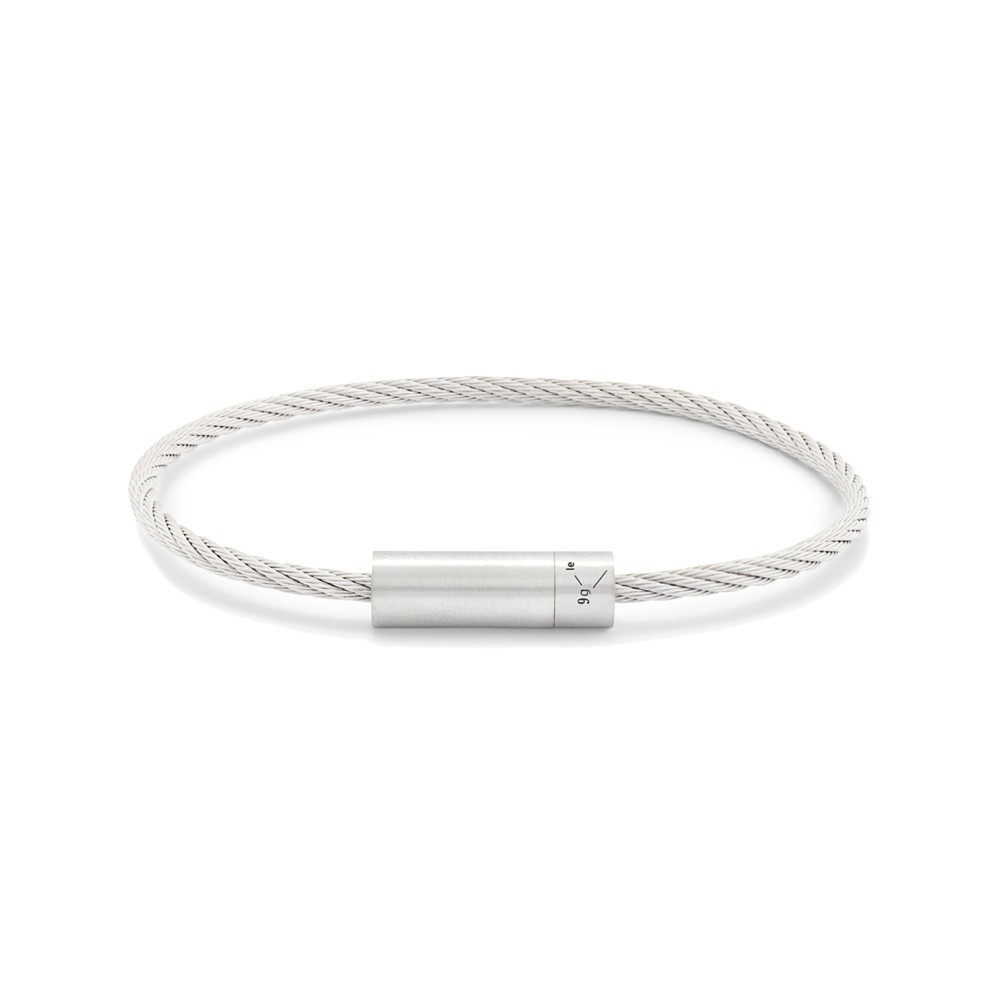 Bracelet Le Gramme Câble en argent 925 Lisse Brossé