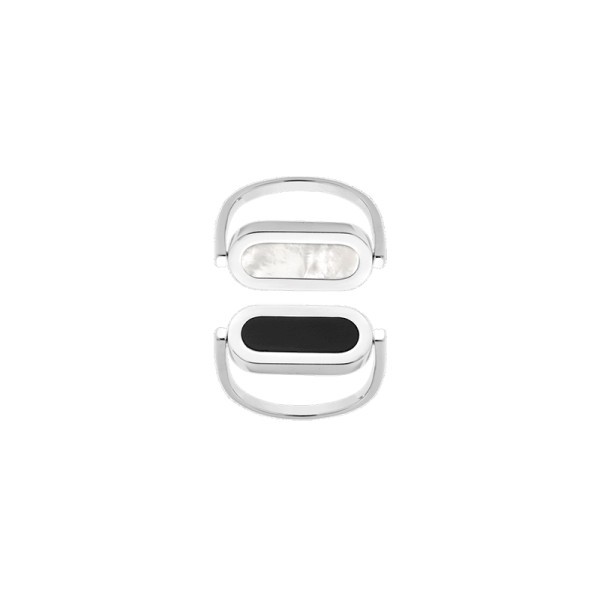 Reversible So Shocking Inverso ring white gold mother-of-pearl and onyx