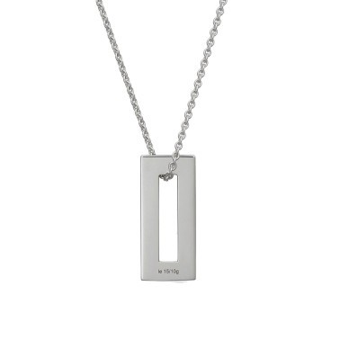 Médaille Le Gramme Rectangle 1,5 g en argent 925 Lisse Brossé
