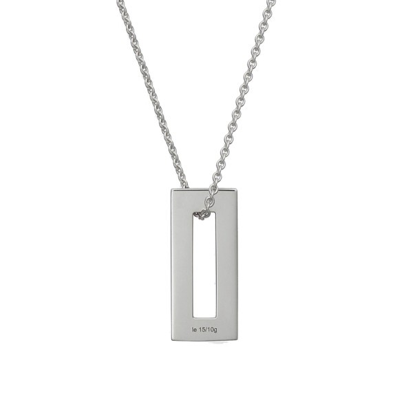Médaille Le Gramme Rectangle 1,5 g en argent 925 Lisse Brossé