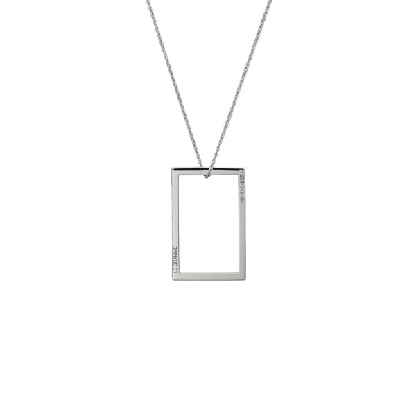 Medal Le Gramme Rectangle 2.6 g in 925 Silver Smooth Polished