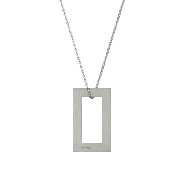 Médaille Le Gramme Rectangle 3,4 g en argent 925 Lisse Poli