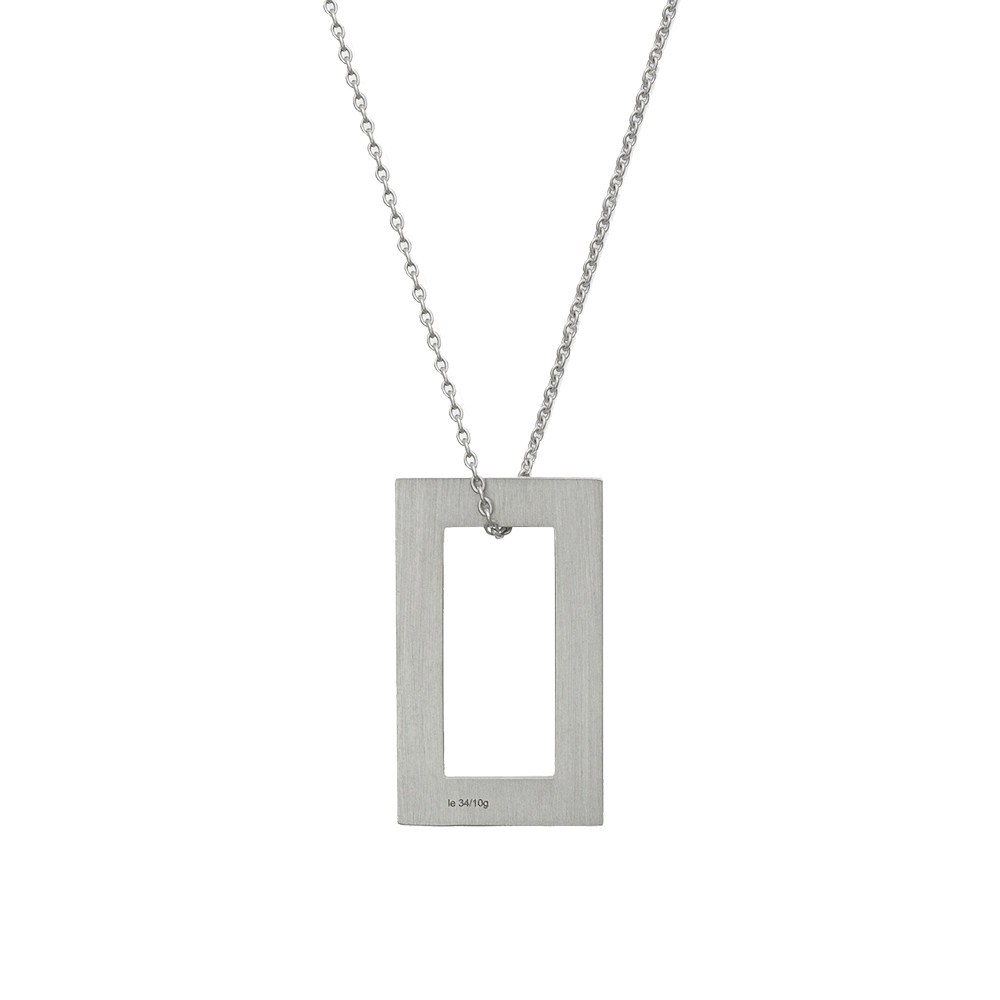 Médaille Le Gramme Rectangle 3,4 g en argent 925 Lisse Poli