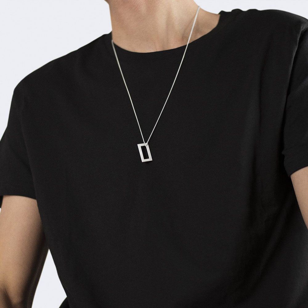 Médaille Le Gramme Rectangle 3,4 g en argent 925 Lisse Poli