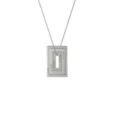 Médailles Accumulation Le Gramme Rectangle en argent 925