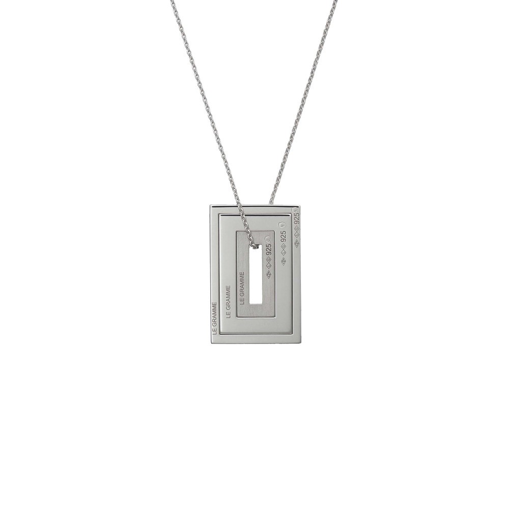 Médailles Accumulation Le Gramme Rectangle en argent 925