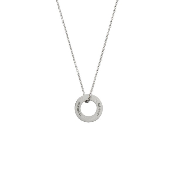 Medal Le Gramme Round 1.1 g in silver 925 Smooth Brushed