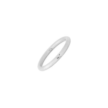 Ring Le Gramme in 925 Silver Rush Smooth Brushed