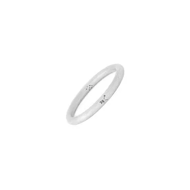Ring Le Gramme in 925 Silver Rush Smooth Brushed
