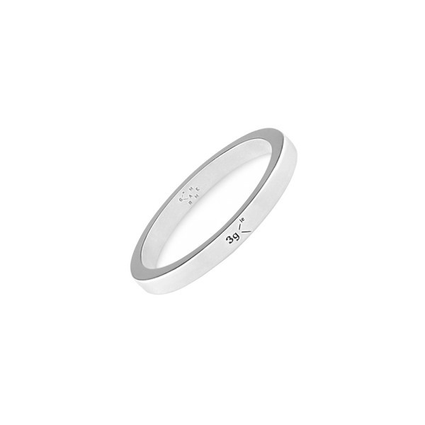 Ring Le Gramme in 925 Silver Ribbon Smooth Polished