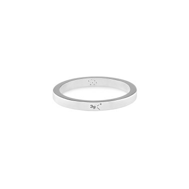 Ring Le Gramme in 925 Silver Ribbon Smooth Polished